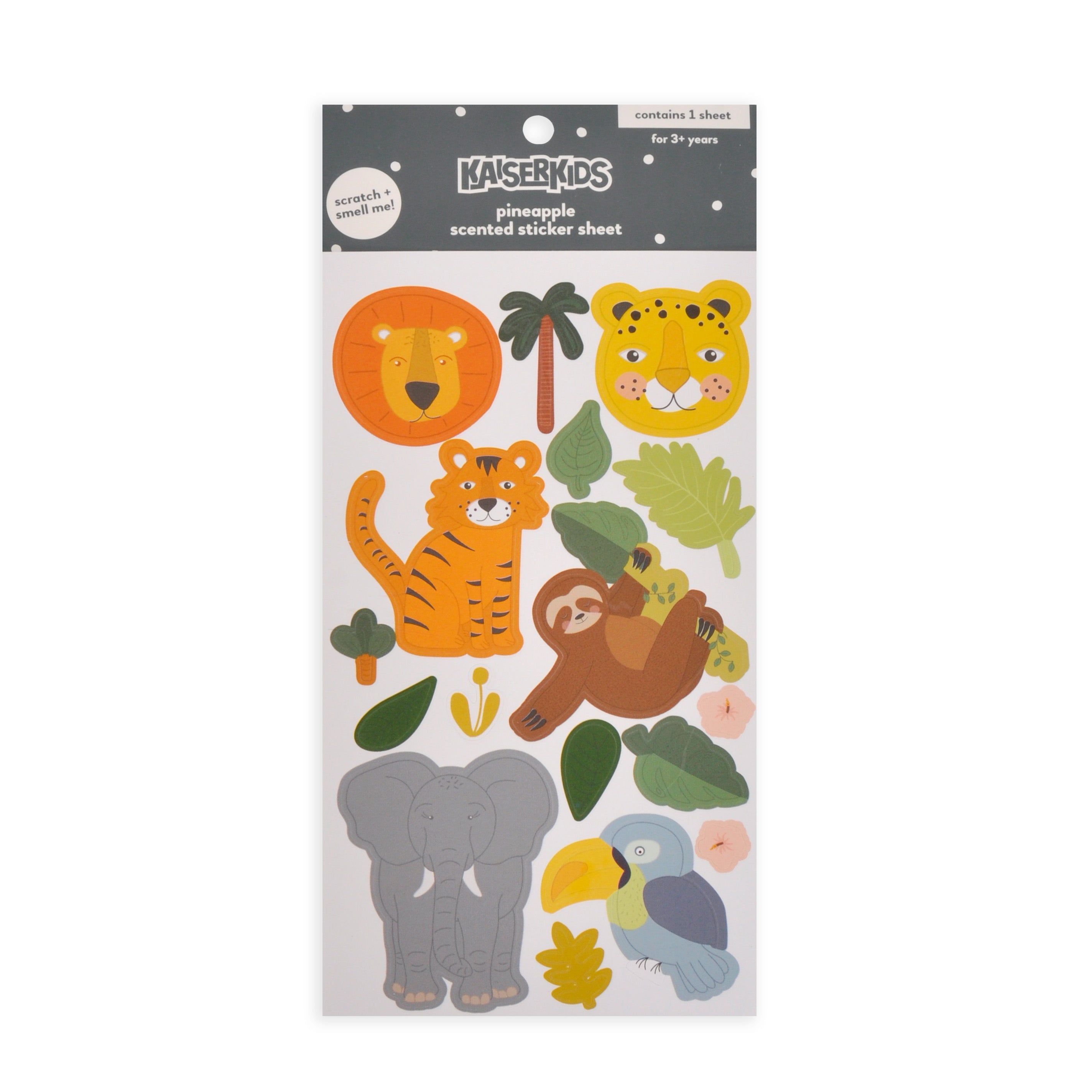 Kaiser Creative Club - Kids Sticker Sheet Scented - SAFARI